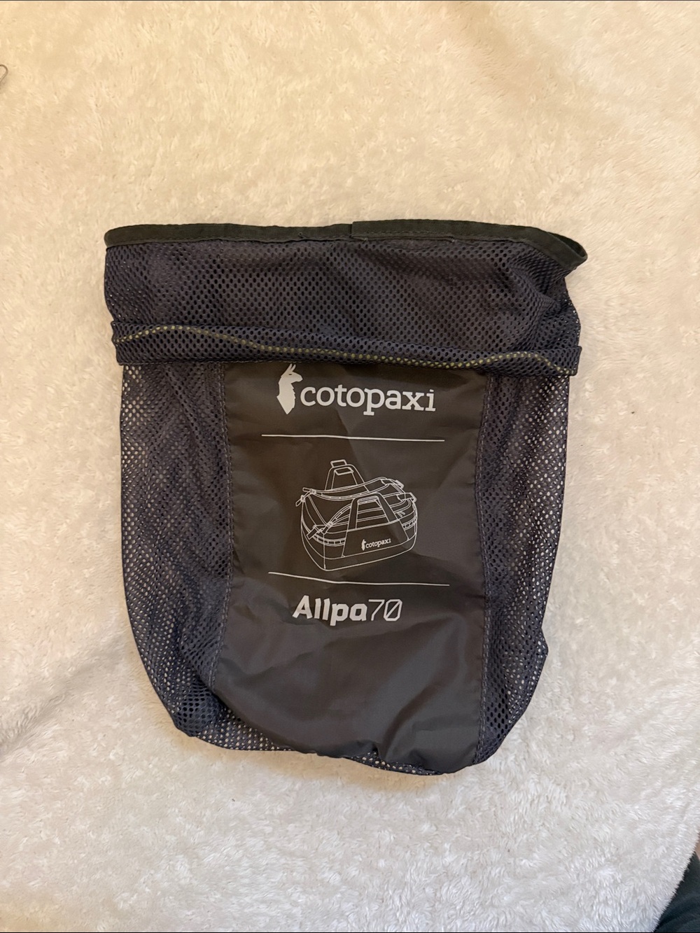 Cotopaxi drawstring bag
